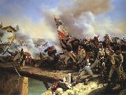 Horace Vernet Napoleon Bonaparte leading his troops over the bridge of Arcole France oil painting artist